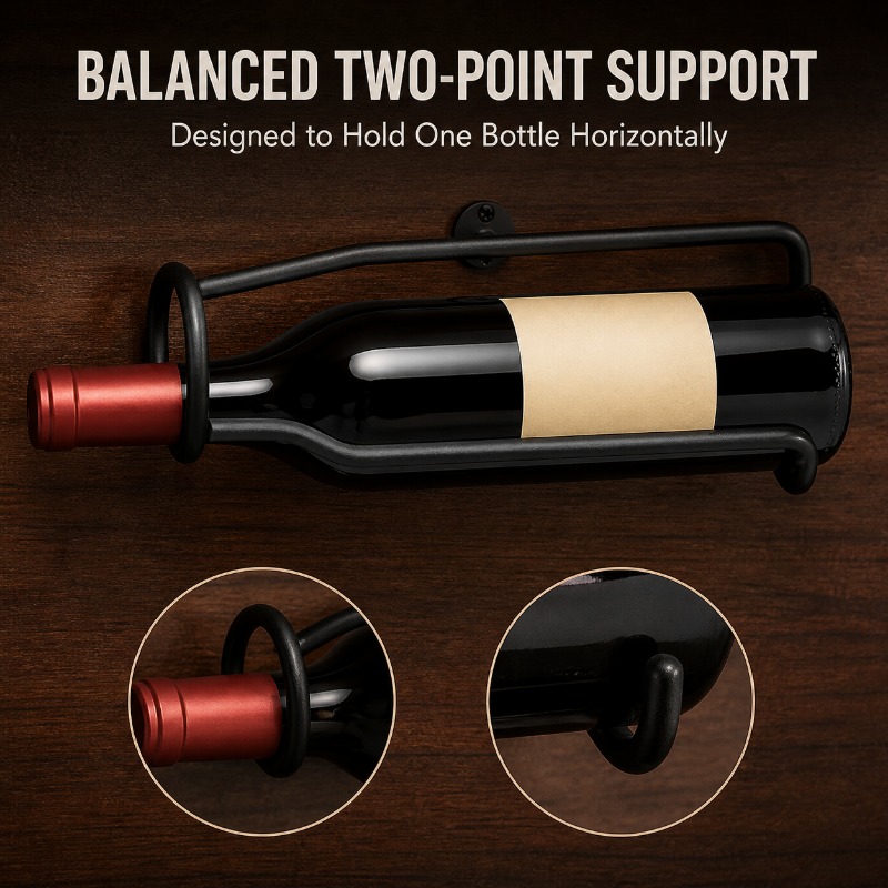Wine Beer Rack - 壁掛け式金属製ワインラック モダンなヨーロピアンスタイルの吊り下げ式ボトルディスプレイホルダー 家庭用 レストラン用 赤ワイン ビール用