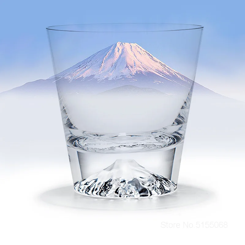Wine Xo - 日本の富士山クリスタルワイングラス、雪山XOウイスキー、ロックグラス、富士山スノーベルグウイスキータンブラー、ウォーターカップ、ギフトボックス