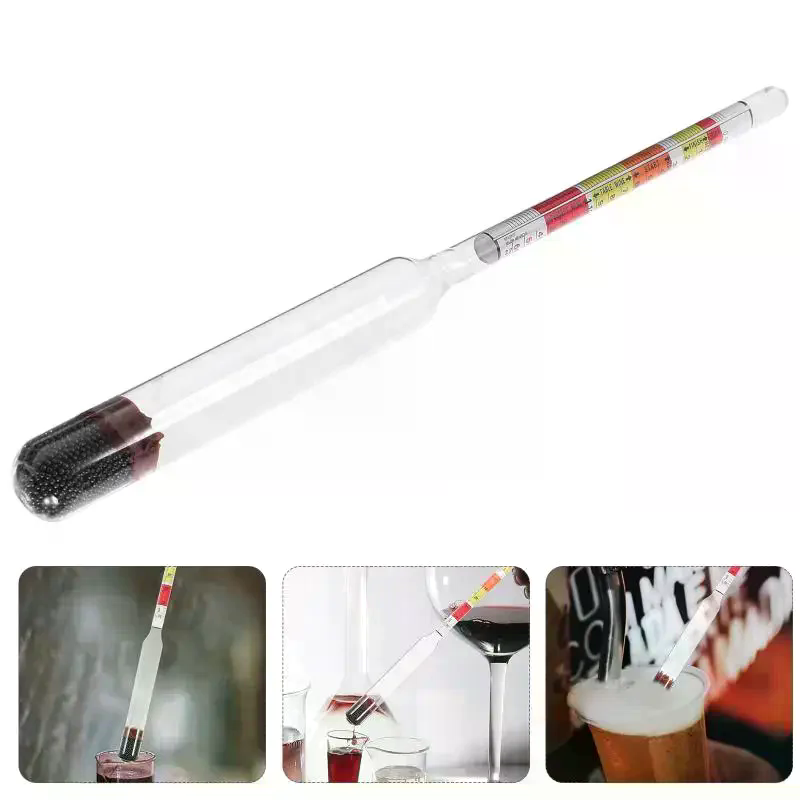 Wine Beer Cider - 3スケール比重計 ワイン、ビール、サイダー、アルコールの検査用：自家製醸造用に適合する1個入り