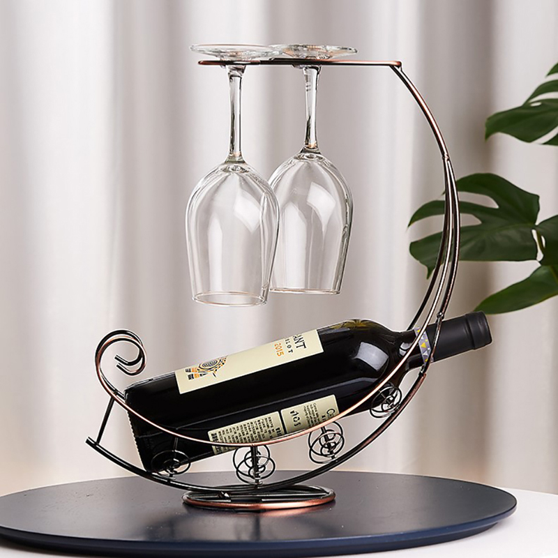 Wine Rack Wall Mount - ● クリエイティブなメタルワインラック、吊り下げ式ワイングラスホルダー、バースタンドブラケットディスプレイ