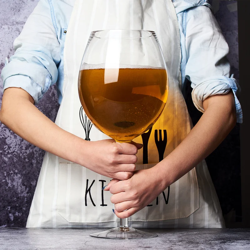 Wine In Beer Glass - 特大3000ML（106オンス）巨大ワイングラスとビールマグのセット、ウイスキーパーティー、誕生日、結婚式に最適 - リキュールグラス