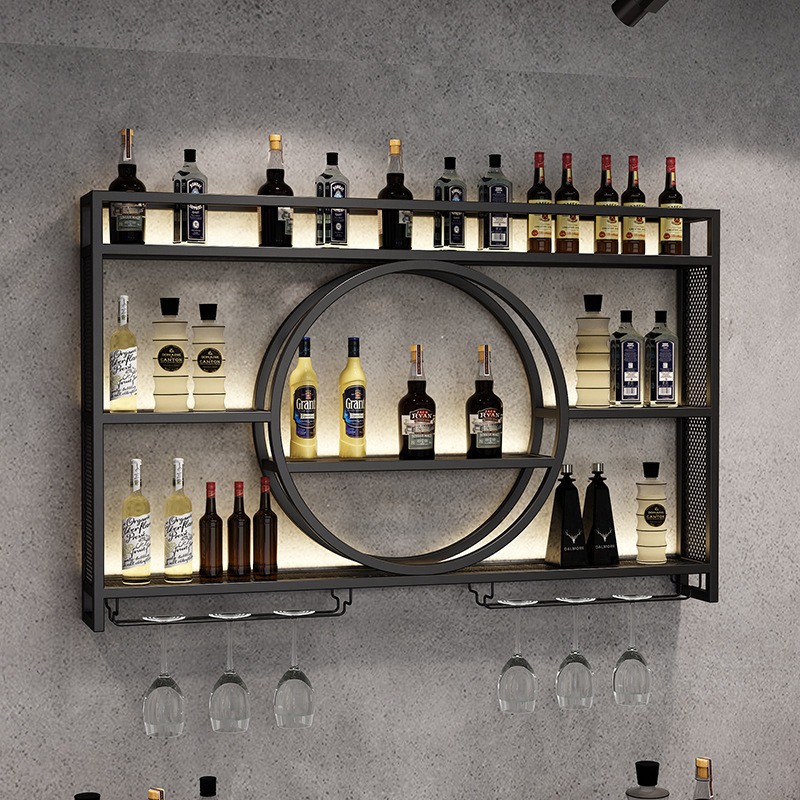 Wine Rack Wall Mount - バーワインラック壁掛けワインキャビネット、バーラック、ワインホームディスプレイラック