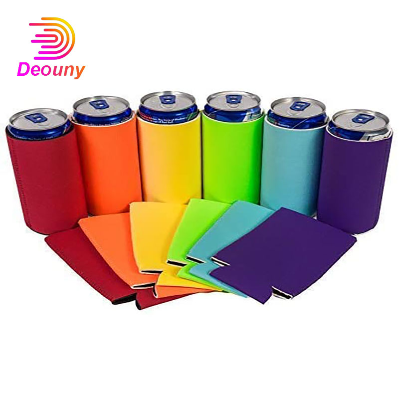 Wine Chiller Sleeve - Deouny 6個スリム缶クーラーコークス飲料ボトルホルダースリーブビールブランクスキニー12オンスネオプレンクーリー用の器物