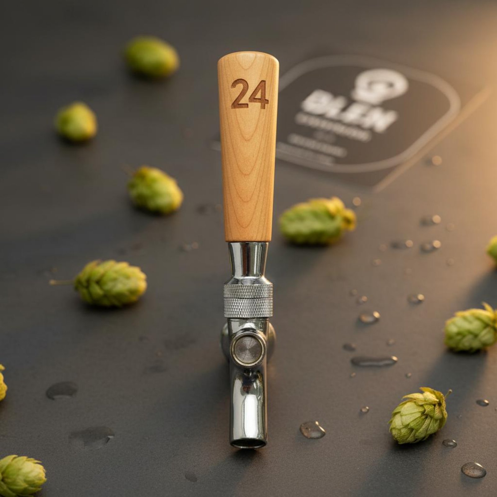 Wine Beers - 短い木製ビールハンドル、無垢材木製ビールタップハンドルバーアクセサリー、クラシックデザイン、磨き仕上げ、ホームブリュワー向け