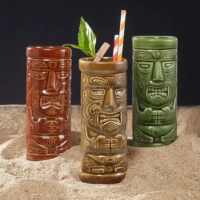 ドリンク用セラミックカクテルグラス、ハワイアンティキマグ、バ - Wine With Beer Cocktail のレビューと価格