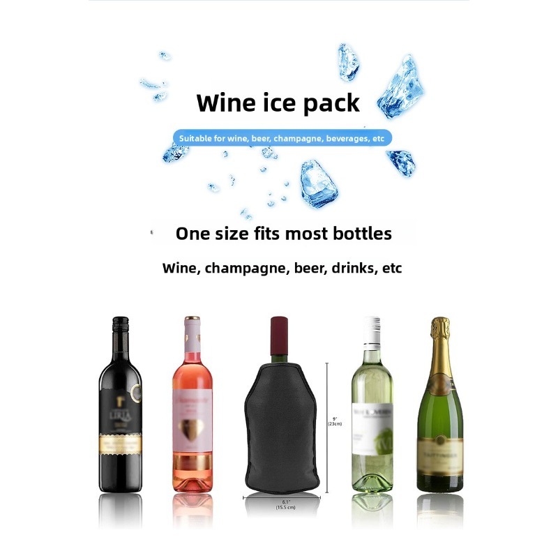 ナイロン生地ジェルアイスワインスリーブ急速冷却ワインチラー再 - Wine Chiller Sleeve のレビューと価格
