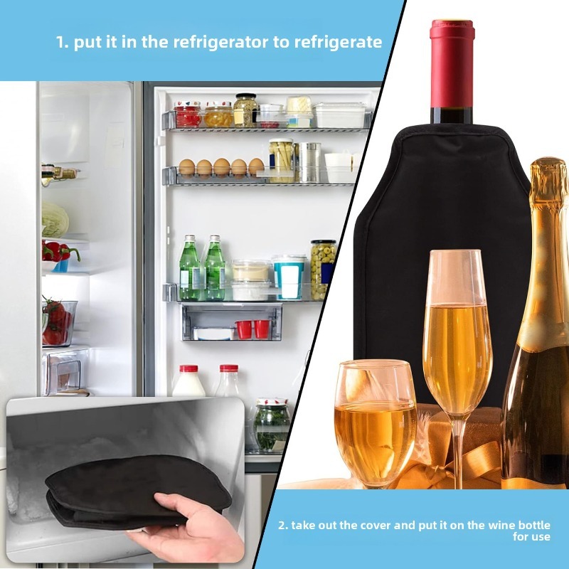 ナイロン生地ジェルアイスワインスリーブ急速冷却ワインチラー再 - Wine Chiller Sleeve のレビューと価格