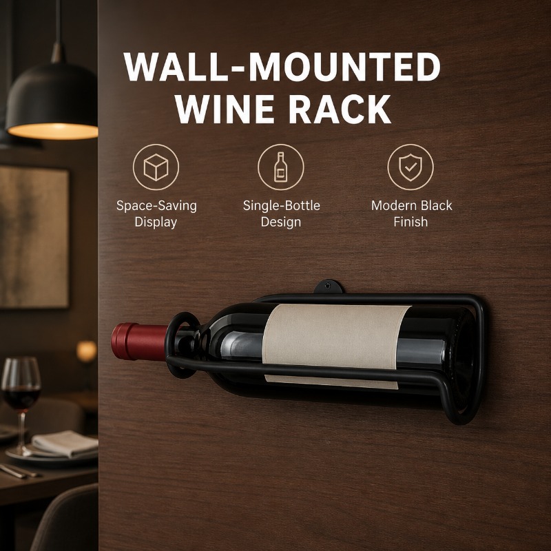 壁掛け式金属製ワインラック モダンなヨーロピアンスタイルの吊 - Wine Beer Rack のレビューと価格