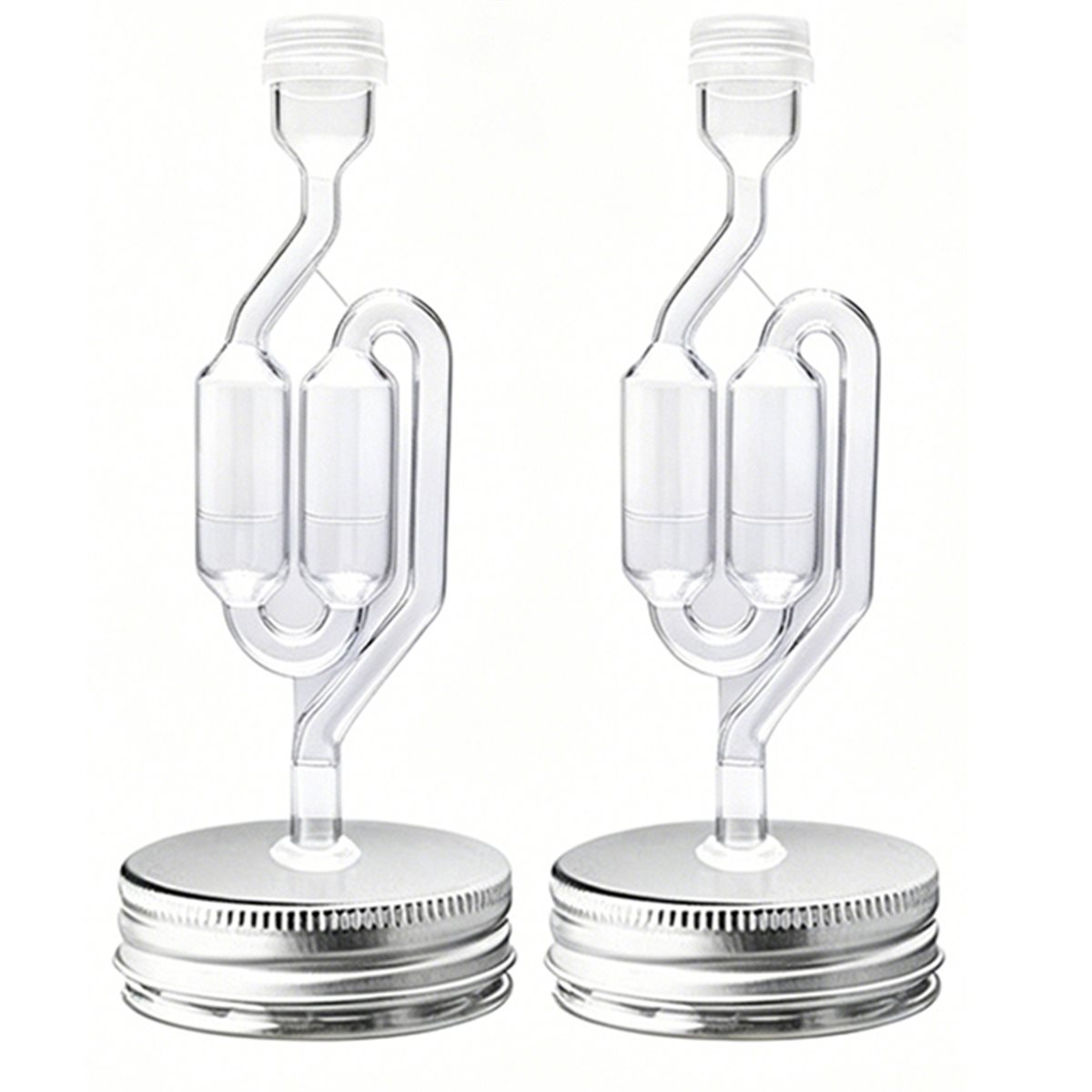 4個入り 70mm 発酵蓋＆エアロックコンボセット 広口瓶用 - Wine Beer Cider のレビューと価格