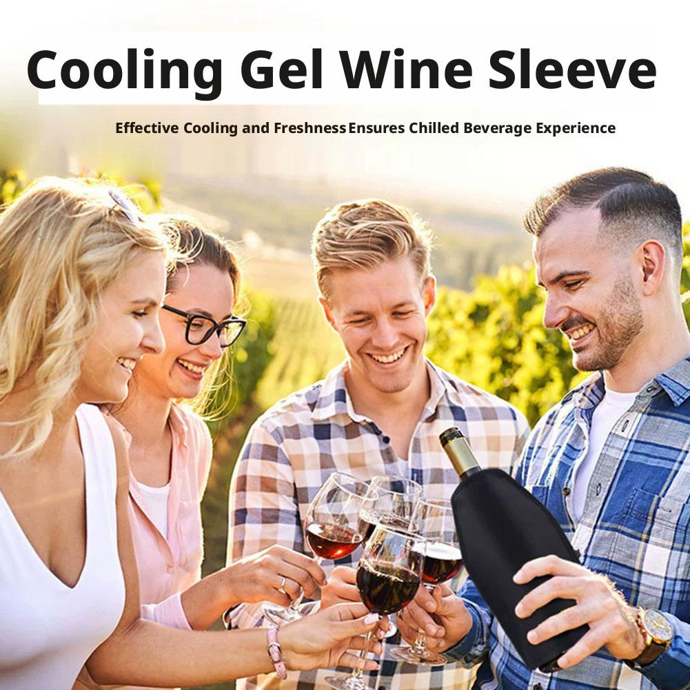 1Pc 新マルチシーンワインアイスバッグ冷却ホルダーゼリーピ - Wine Chiller Sleeve のレビューと価格