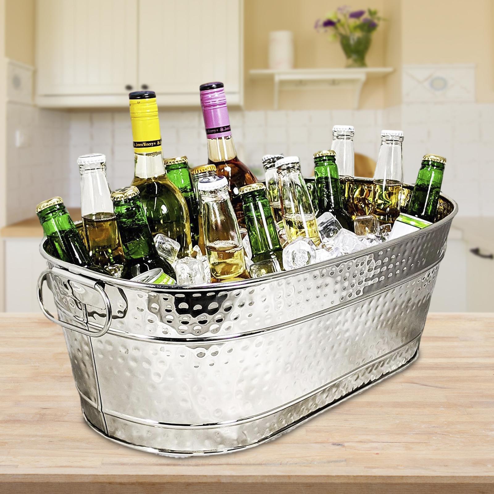 亜鉛メッキの軽量アイスバケット,収納容器,耐久性のあるアイス - Wine With Beer Cocktail のレビューと価格