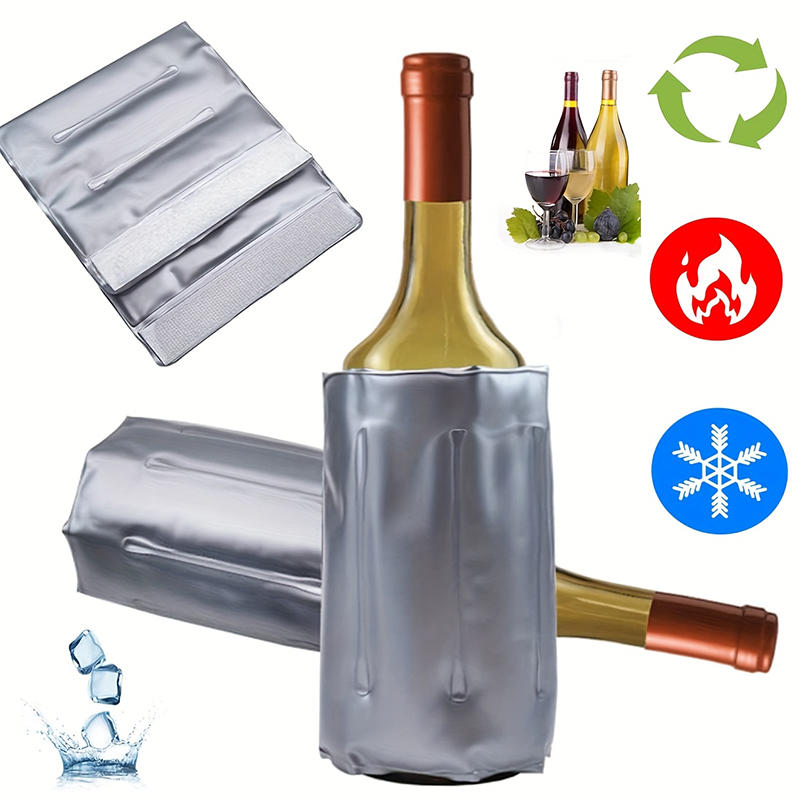 ポータブルジェルワインクーラースリーブ シャンパン・ビールボ - Wine Chiller Sleeve のレビューと価格