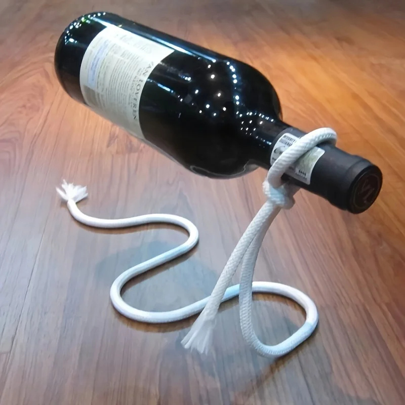 クリエイティブなワインボトルラック,個性的なロープ,ボトルホ - Wine Rack Wall Mount のレビューと価格