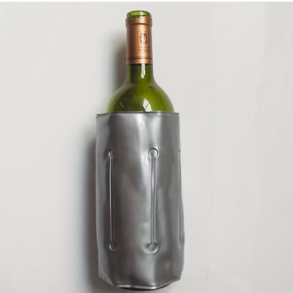 飲料バッグ 再利用可能なワインクーラーバッグ グレー 急速冷 - Wine Chiller Sleeve のレビューと価格