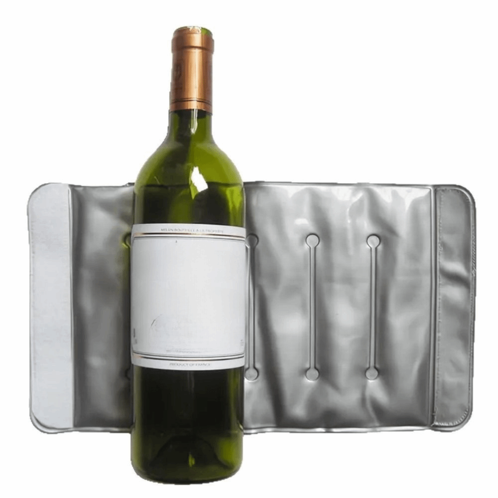 飲料バッグ 再利用可能なワインクーラーバッグ グレー 急速冷 - Wine Chiller Sleeve のレビューと価格