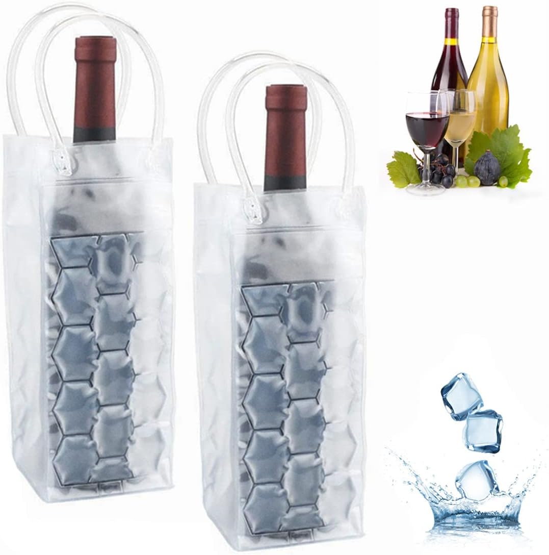 アイスワインバッグホルダーシャンパンビールクーラーワイングラ - Wine Chiller Sleeve のレビューと価格
