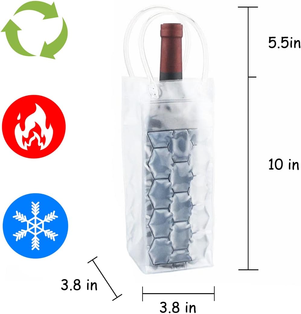 アイスワインバッグホルダーシャンパンビールクーラーワイングラ - Wine Chiller Sleeve のレビューと価格