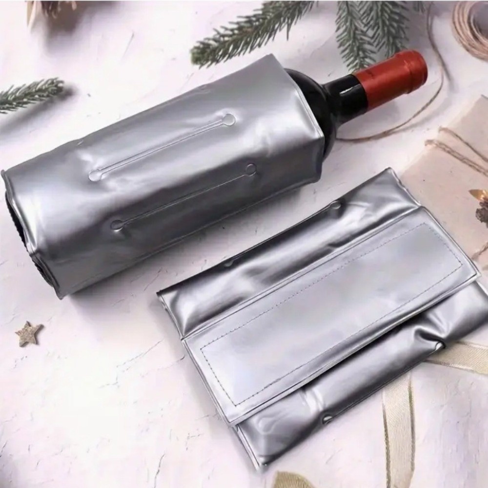 急速冷却33cm×18cmワインクーラーバッグ 再利用可能  - Wine Chiller Sleeve のレビューと価格