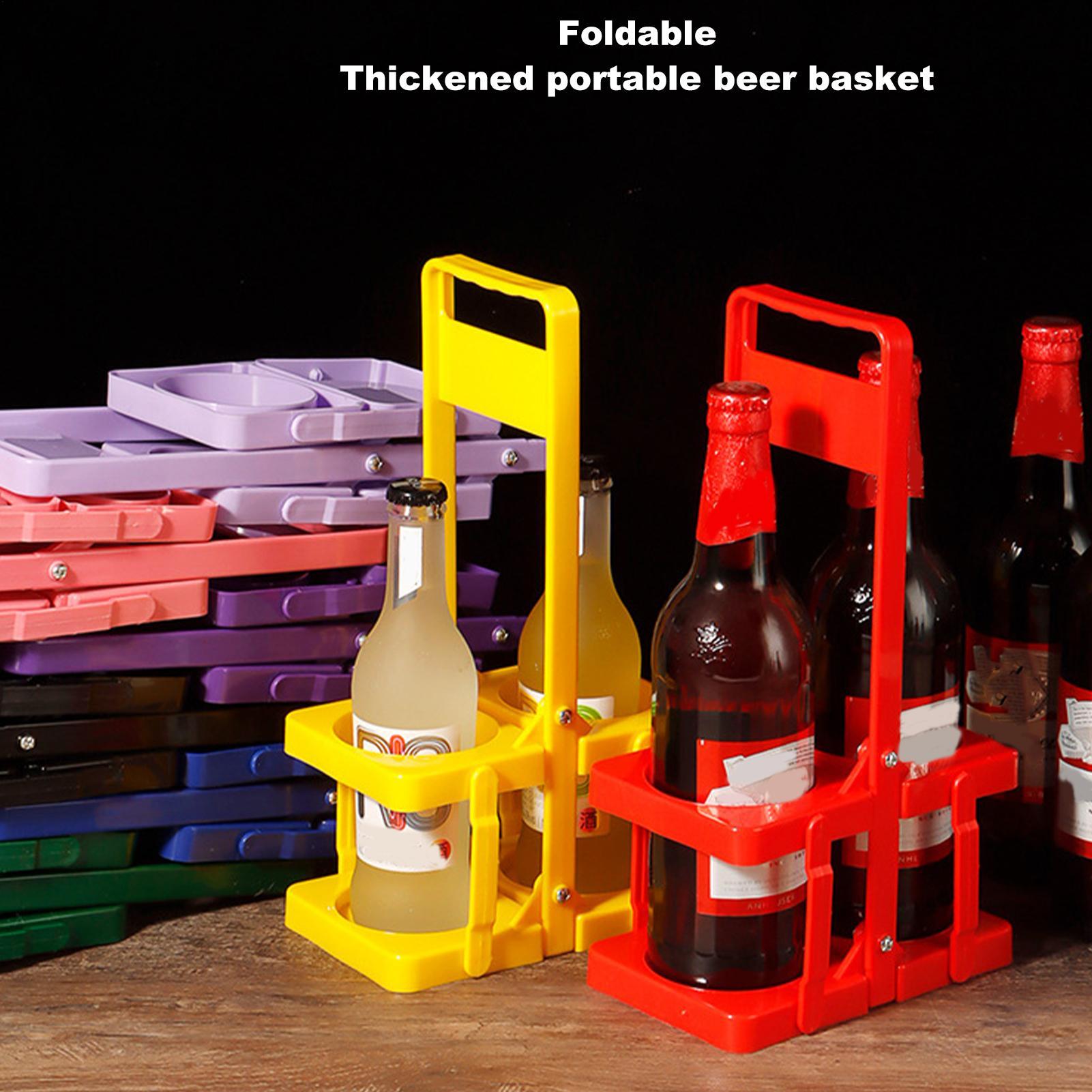 ポータブルビールラック ハンドヘルド折りたたみ式ビールバスケ - Wine Beer Rack のレビューと価格