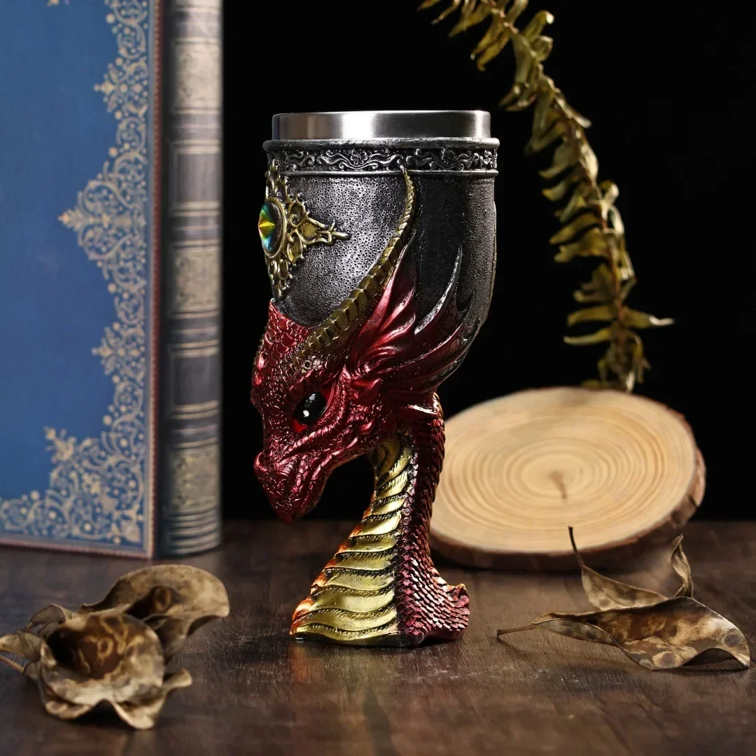 200 ミリリットルドラゴンヘッドゴブレットステンレス鋼樹脂 - Wine In Beer Glass のレビューと価格