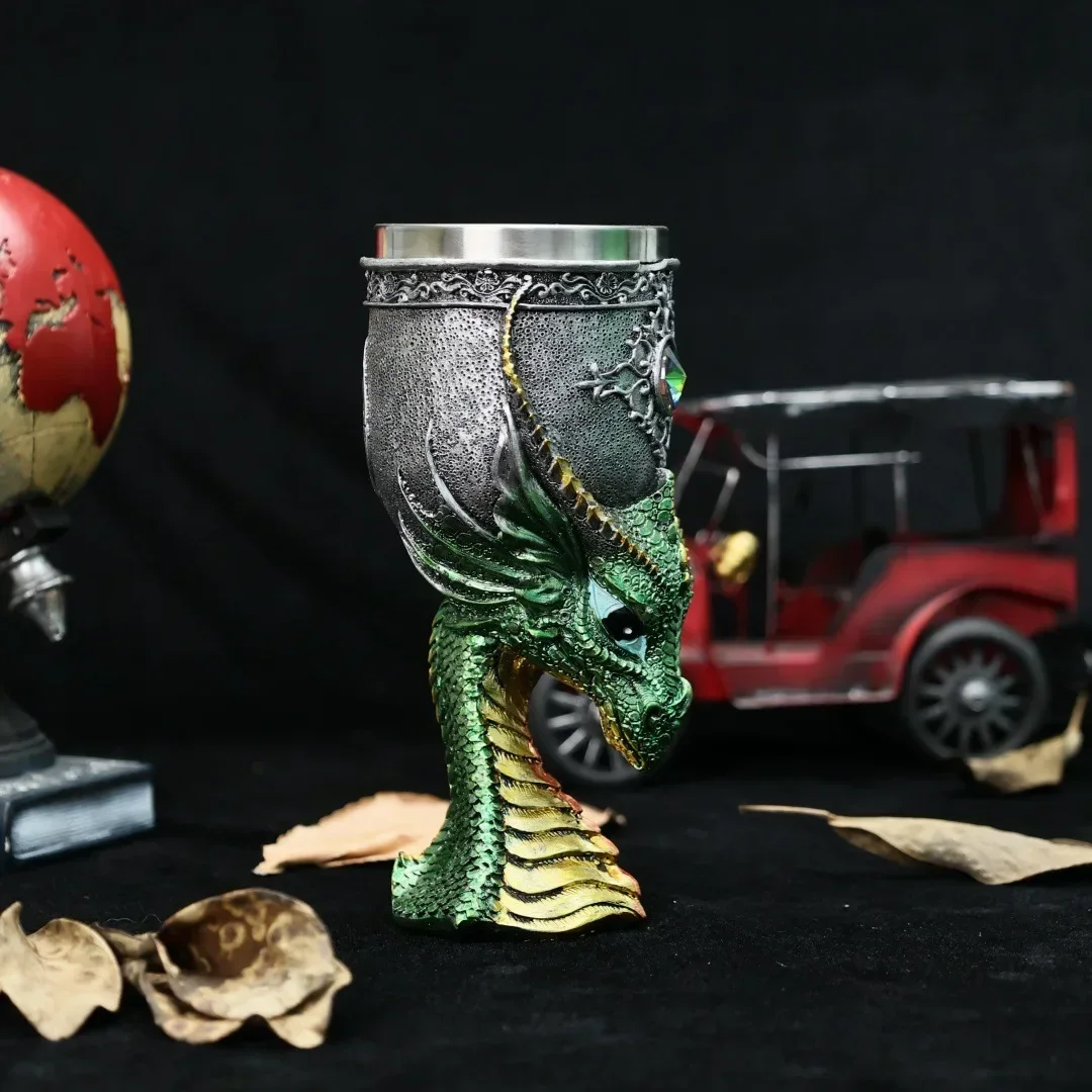 200 ミリリットルドラゴンヘッドゴブレットステンレス鋼樹脂 - Wine In Beer Glass のレビューと価格
