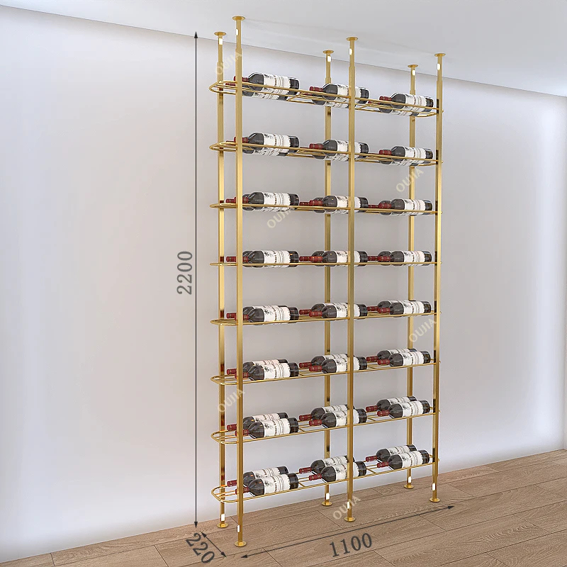 カスタムメタルバーレストラン鉄/アルミ/ステンレス製ディスプ - Wine Rack Wall Mount のレビューと価格