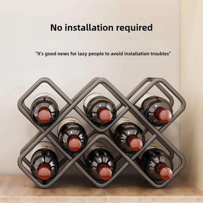 金属製六角形ワインラック 5/8グリッド ビール瓶収納 卓上 - Wine Beer Rack のレビューと価格